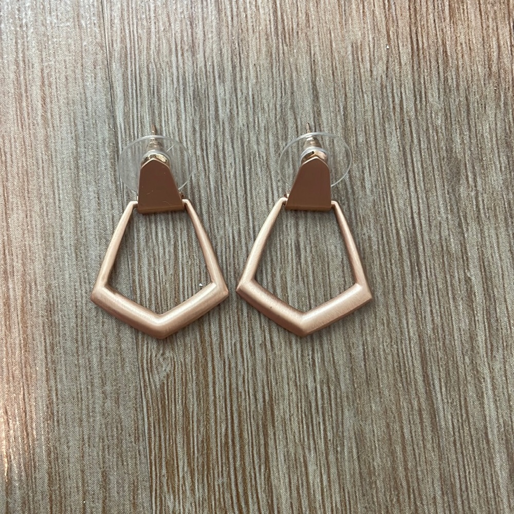 Kendra Scott Paxton Hoop Earrings Rose Gold